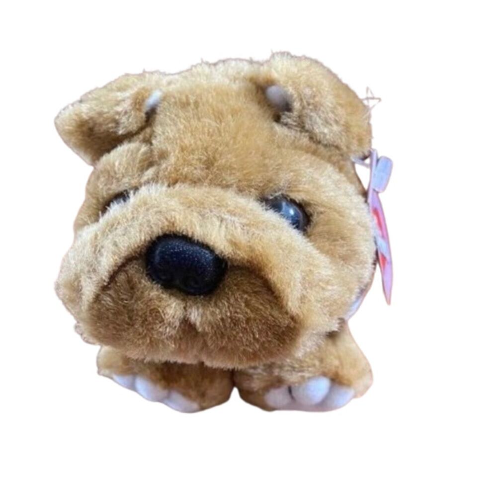 SWIBCO Puffkins Bosley The Bulldog vintage Plush Stuffed Animal 1998
